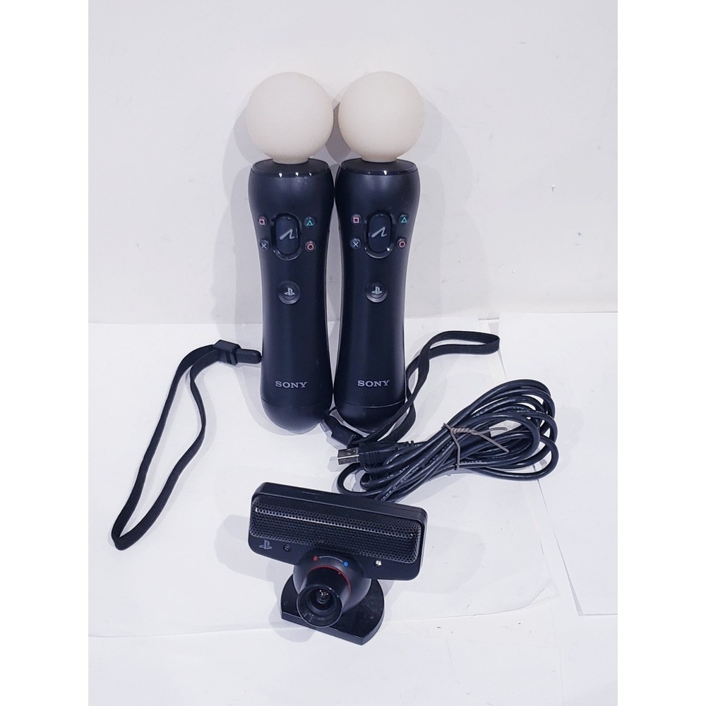 Lot of 2 Sony PlayStation 3 PS3 Move Motion Controller CECH-ZCM1U With Camera